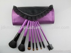 8PCS pink makeuop brush with lace