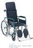 Powder coating steel Reclining Wheel Chair with swing-away elevating legrests