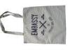 Eco-friendly Embassy Natrual Printed Plain Cotton Bag, Recycled Reusable Carrier Bags