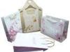 Anvenue Trapezia Bags, Paper Carrier Bag With Embossed Pattern, Gold Twist Rope
