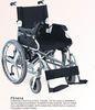 Foldable Powder coating steel Electric Mobility Wheelchair with detachable armrest