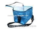 600D Blue Oxford Thermal Insulated Bags With Aluminum Foil, Black Zipper