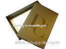 Folded Press Veins DC Paper Keepsake Gift Boxes With Lid, Matt Coated