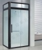 Square Shape Black Aluminum Frame Shower Enclosures