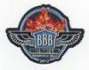Twill 95% embroidered biker patches with heat sealed,stick-on, plastic and iron-on backing