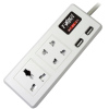 3 way universal USB socket