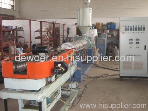 PE Single wall corrugation pipe production line