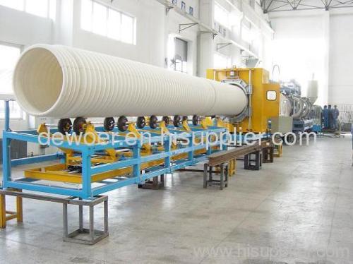 PE single wall corrugated pipe making line