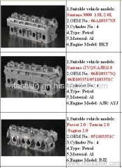 Aluminum engine cylinder head opel vm