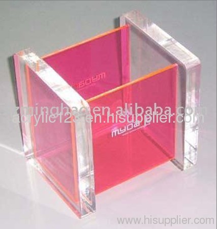 acrylic business card storage box