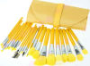 Pro 23PCS Yellow cosmetic brushes