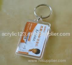 acrylic photo frame key ring