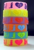 silicone grow in dark i love boobies wristbands fashion boobies bracelet promotion gift bands