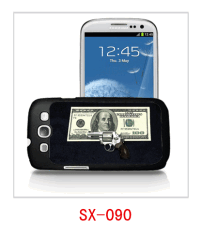 us dollars picture 3d phone cover for Samsung galaxy S3,pc case rubber coated,multiple colors available
