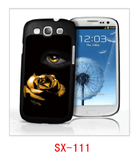 flower and eagle picture 3d phone cover for SamsungIII,pc case rubber coated,multiple colors available