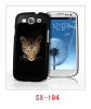 Leopard picure SamsungIII cover with 3d picture,pc case rubber coated,multiple colors available