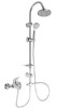 High Quality Stainless Steel Chrome Shower Fauce with Extensible hose