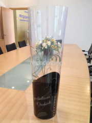 plastic tube for flower display