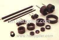 Injection hard ferrite magnets