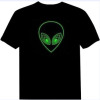 Starry-light 5.2USD Sound Music Active EL T shirt for better new 2013