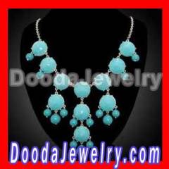 2012 Fashion Turquoise Beaded Statement Bubble Necklace Bib wholesale