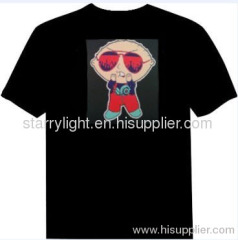 Starry-light 5.2usd el equalizer t shirt(stock )