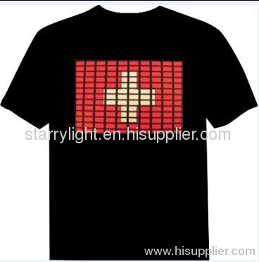 Starry-light 5.2usd sound control disco customize el t shirt