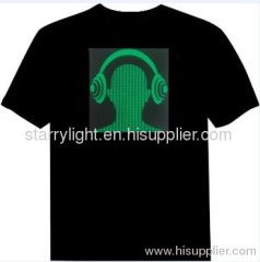 Starry-light 5.2USD Promotioanl items led t shirt, light up t-shirt