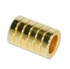 Sintered NdFeB ring magnet gold coating
