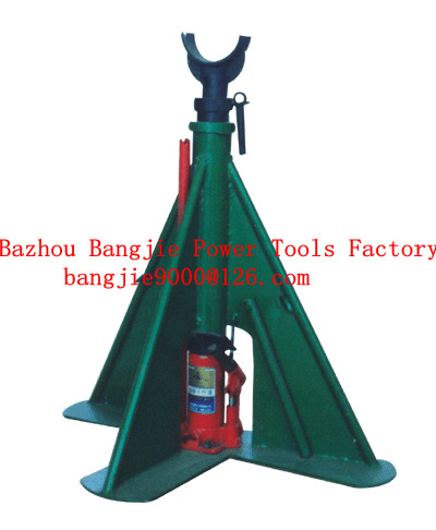 Triangle hydraulic pay-off stand