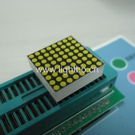 1.5 inches white 8 x 8 dot matrix led displays with outer dimensions 38 x 38 mm