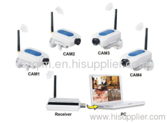2.4GHz 4CH Wireless Digital Camera Security System CCTV Camera & Receiver