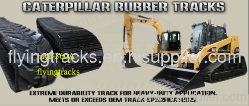 Industrial vehicle rubber track