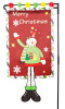 Custom Christmas Snowman garden flag