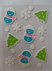 Christmas snowman window stickers