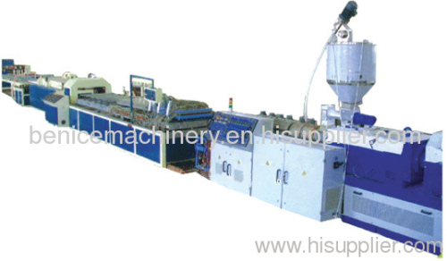 PC/PE/PP hollow grid board production line/ plastic extruder