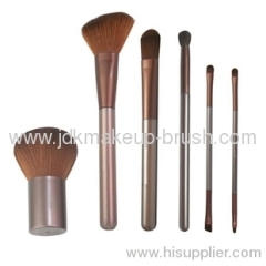 Fashion Chocolate 6PCS Makeup Cosmetic Brush Set