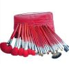 26PCS Sable Hair Red Handle Cosmetic Makeup Brush Set (JDK-BSMS-953)