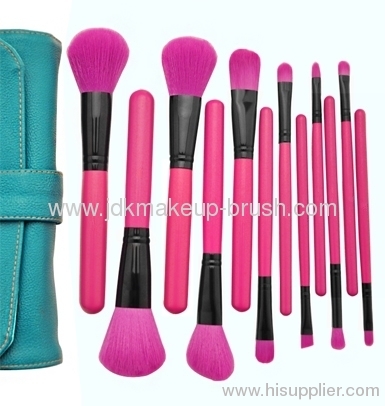 12PCS Peachblossom Makeup Brush Set with Good Pouch (JDK-BSMS-941)