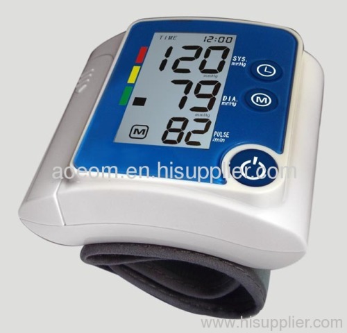 Automatic wrist watch digital blood pressure monitor