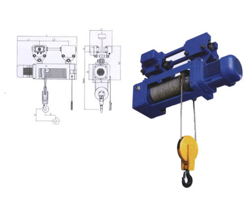 Rope electric hoist crane