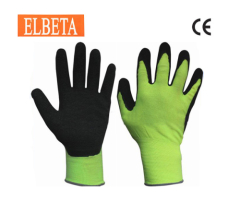 13 gauge hi-vis yellow nylon gloves