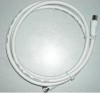 RF coaxial pigtail cable with connector