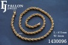 Golden men necklace design as rope shape 1430096