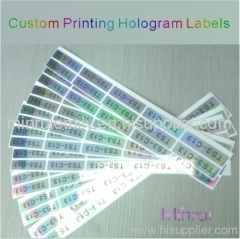 Custom printing of hologram labels,custom printing holografic stickers