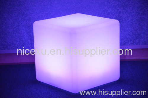 LED CUBE CHAIR AND TABLE