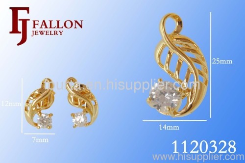 Golden set in latest jewelry design 1120328