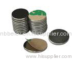 Round magnet with adhesive