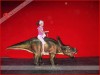 Walking dinosaur as small amusement rides