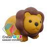 SEA045 Lion shaped animal TPR festival eraser, promotional gift animal shaped erasers